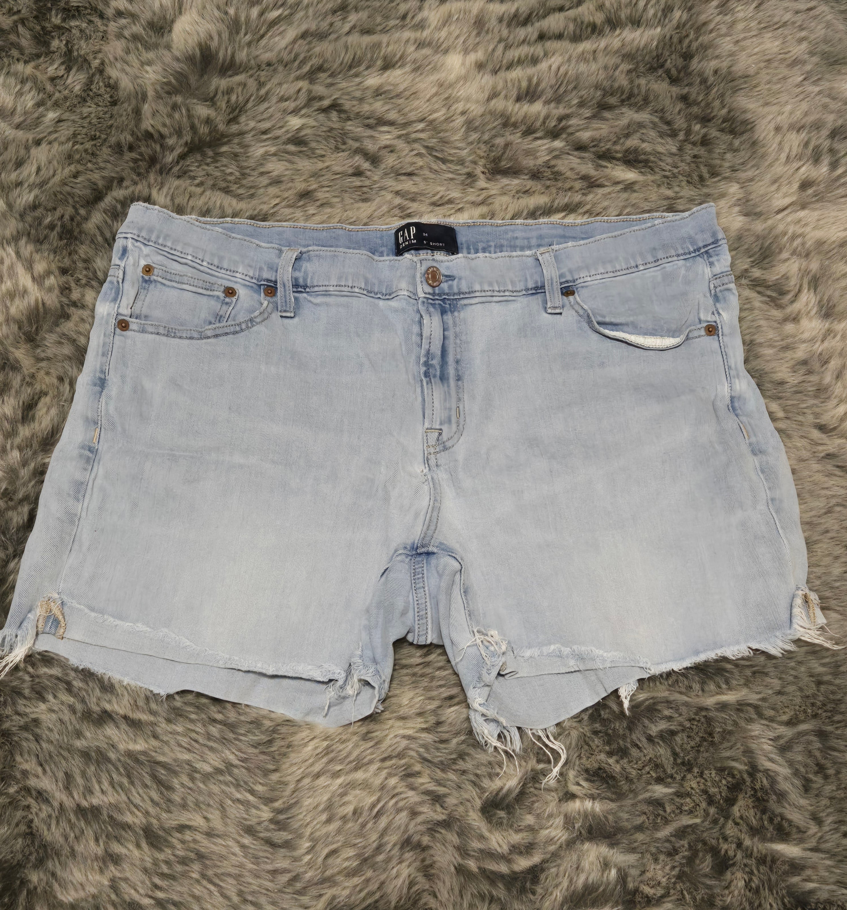 FLAWED FIND- Women's Denim Short Size- 34 inch waist  image 0
