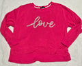 Women's Love Sweatshirt Size -Large