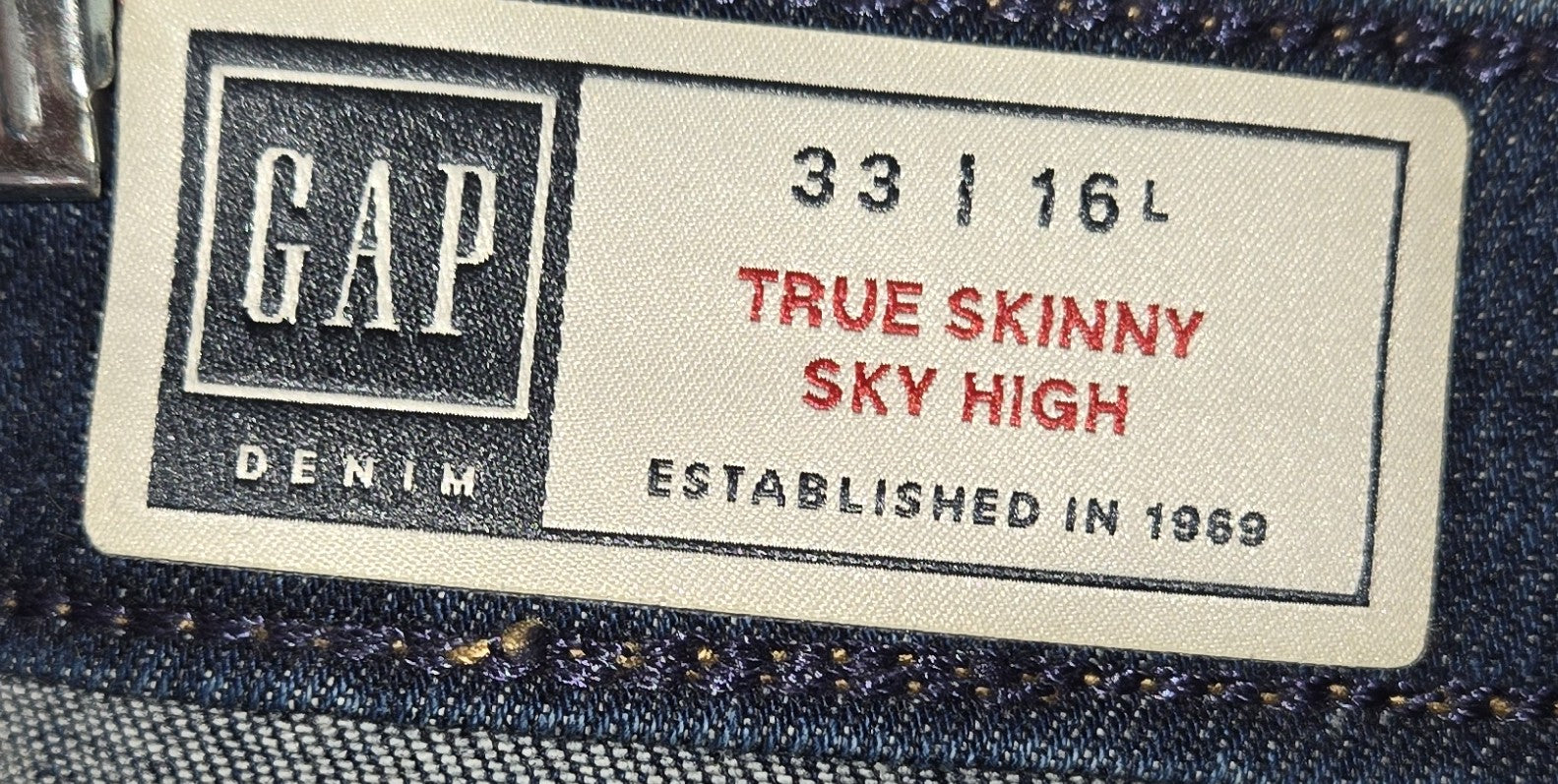 Pre-loved Women's Gap Denim Jeans Size 16 Long