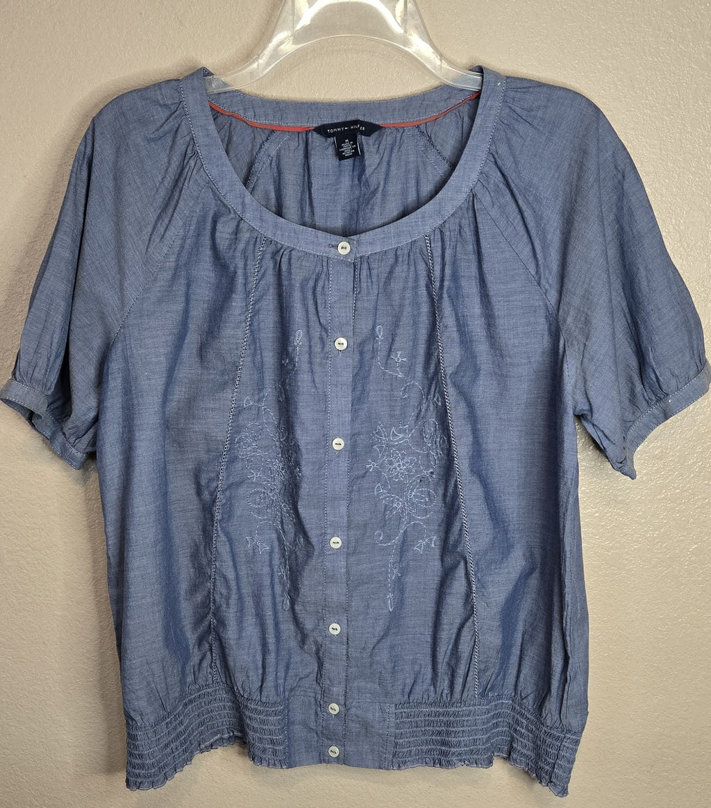 Pre-loved Women's Tommy Hilfiger Blouse Size Medium