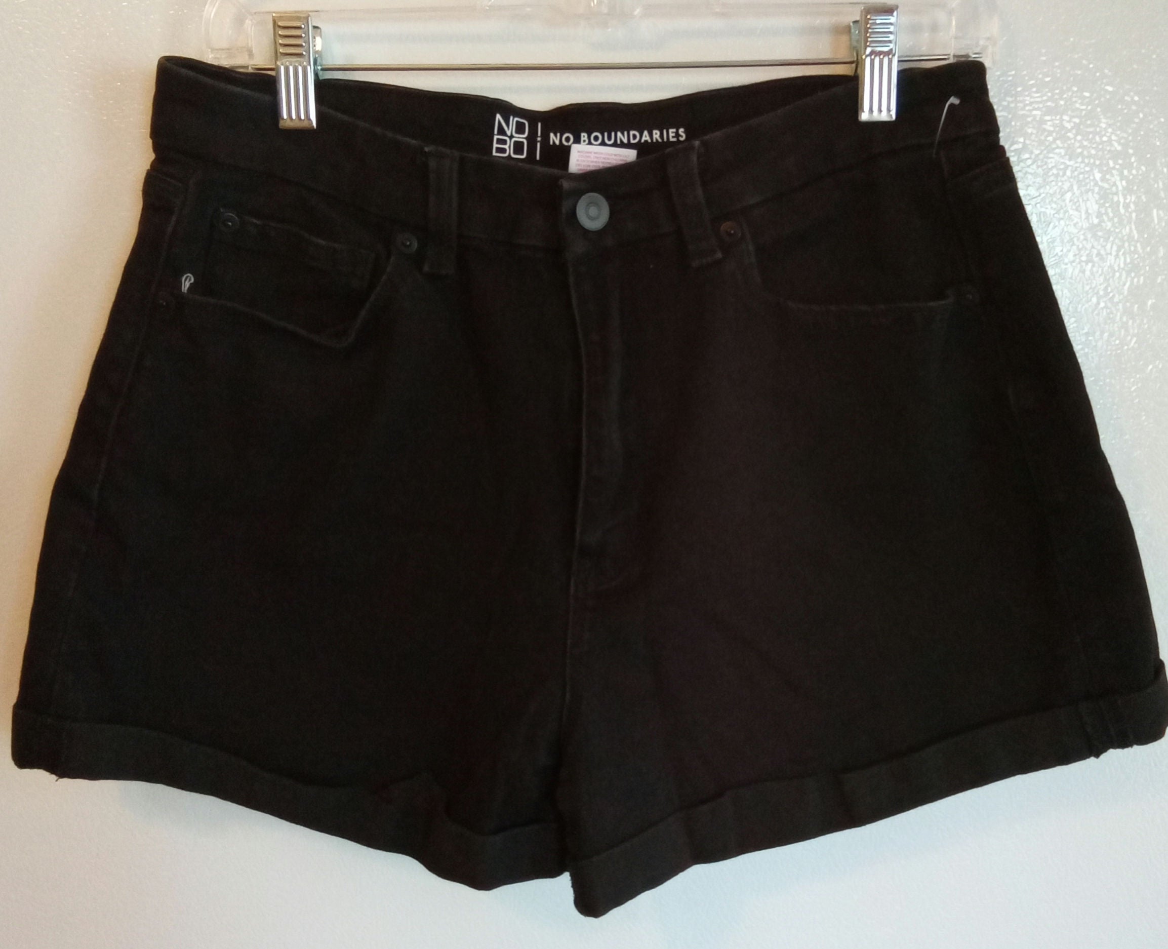 Women's Black Denim Short Size - 13 image 0