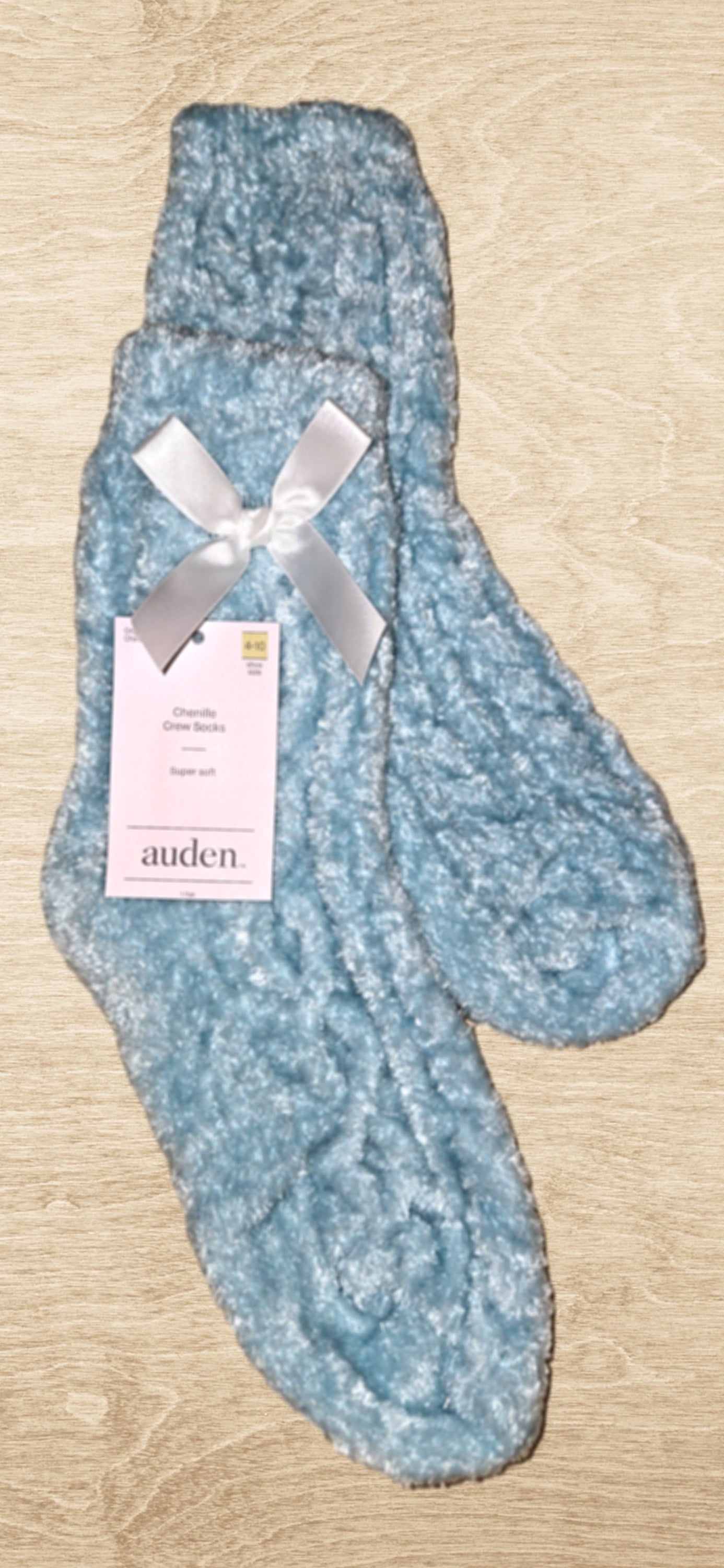 NWT - Chenille Crew Socks Size 4-10 image 2