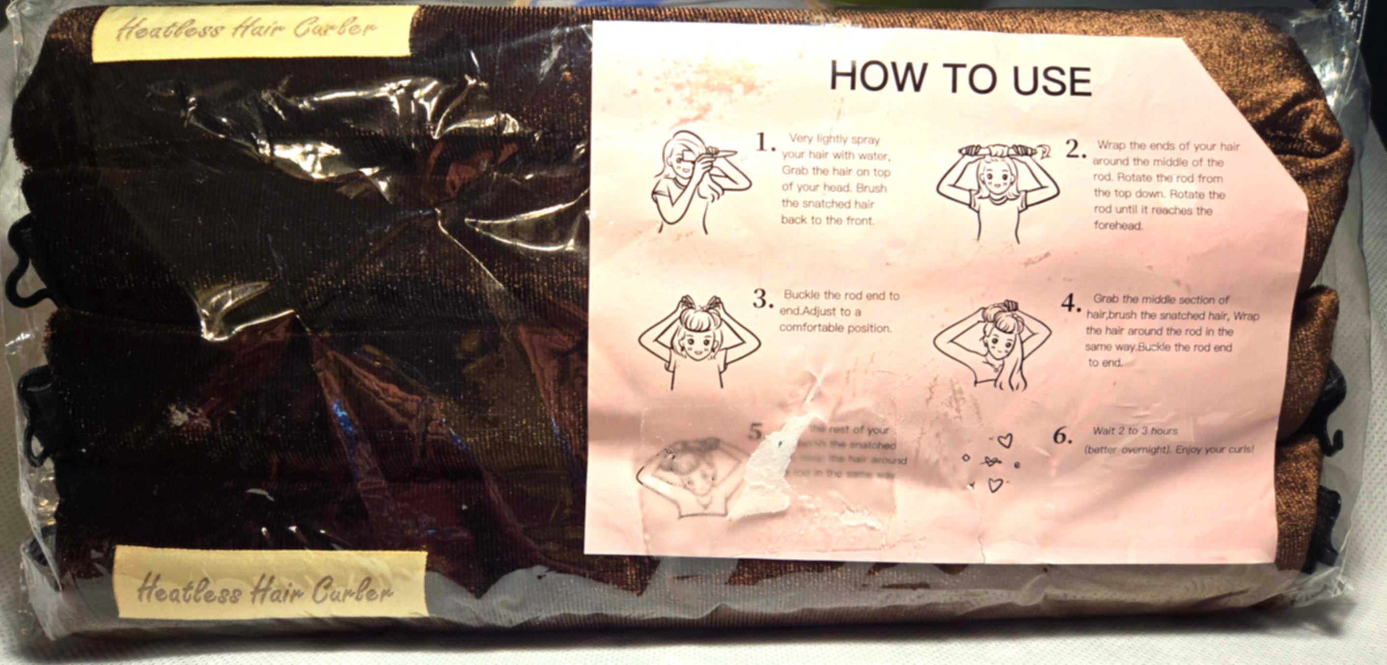 NWOT -4PC Heatless Hair Curler Set image 0