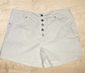Women's Denim White Short Size 14 image 0